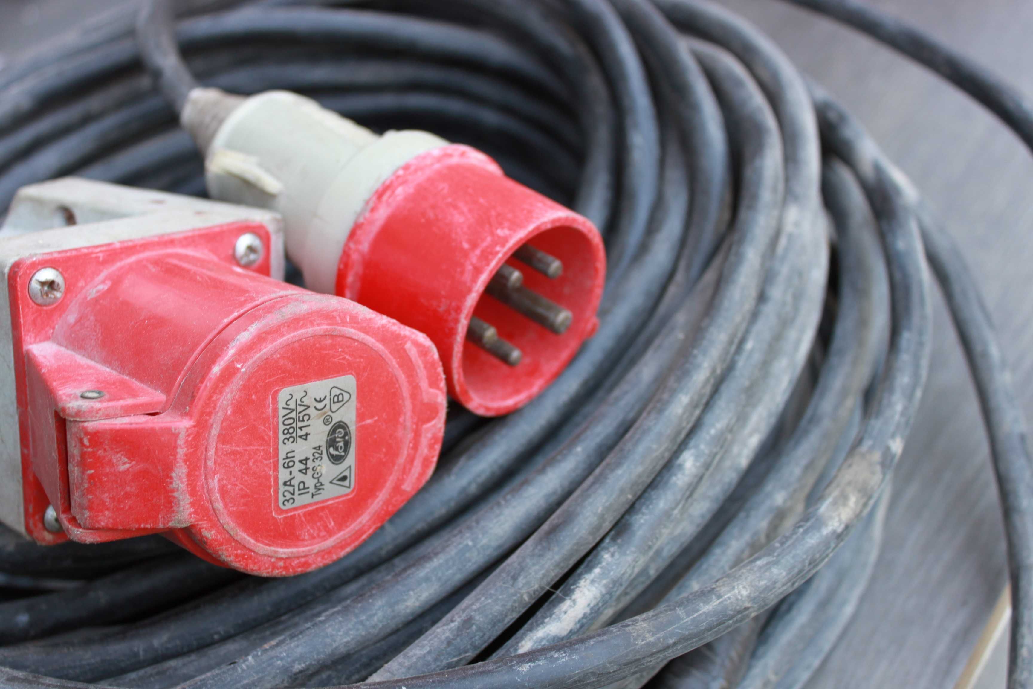 Przewód siłowy 30m kabel krajzega sprężarka spawarka betoniarka