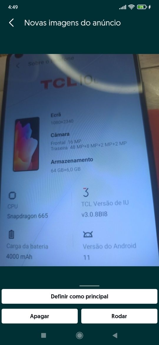 Smartphone TCL 10L (PREÇO FIXO) (Leia a Descrição)