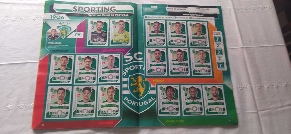 Caderneta Panini COMPLETA Futebol Liga Nos 2017-18