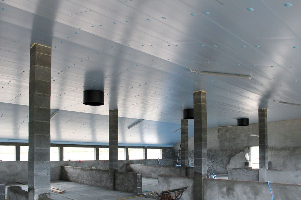 Sufit Strop do Tuczarni Błękitne Panele Izolacyjne Styrodur XPS AGRO