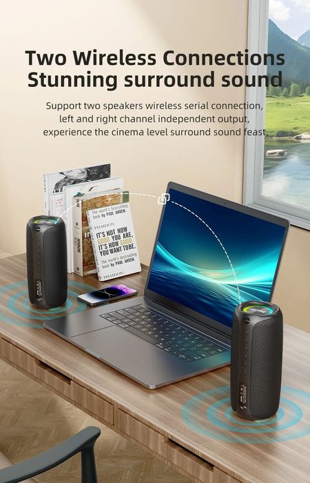 Портативная беспроводная акустическая система ZEALOT-MP2 Bluetooth 20W