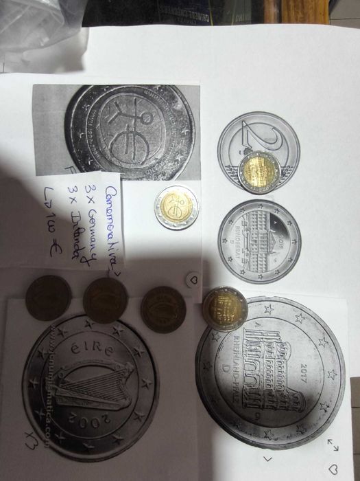 moedas de 2 euros comemorativas negociável
