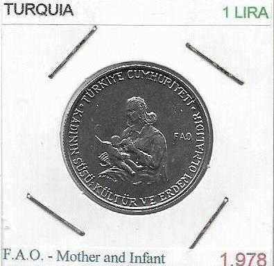 Turquia - - - "Educação para a Mulher Rural" - - - - - Moedas