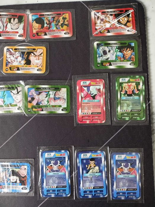 Karty z chipsów chio Dragon Ball w folii
