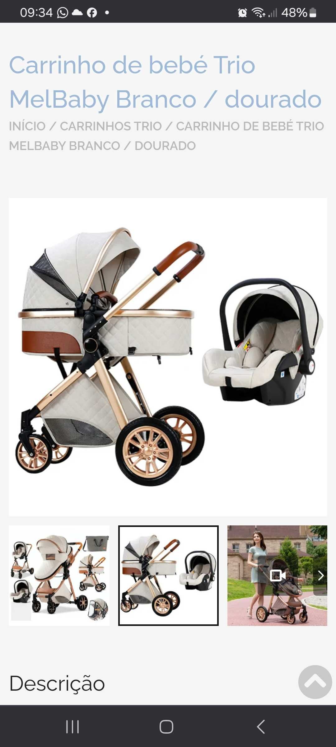Carro de bebé melbaby