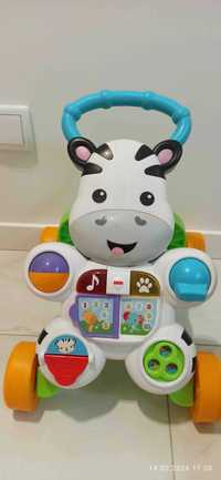 Fisher-Price, Zebra, Interaktywny Chodzik Zebra, pchacz