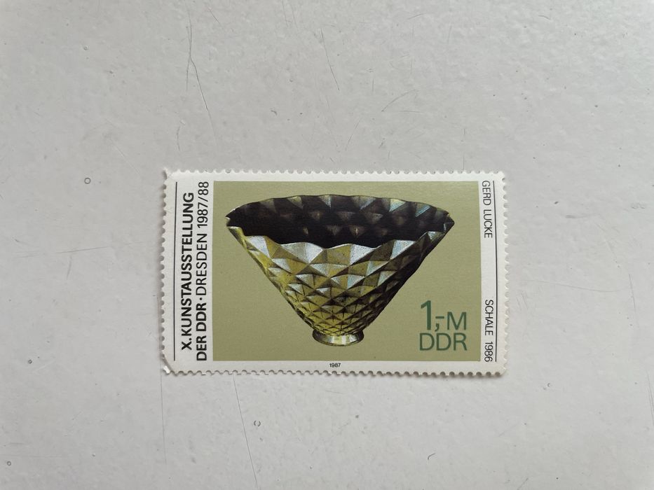 Znaczek DDR 1987 – X Wystawa Sztuki, Drezno 1987/88