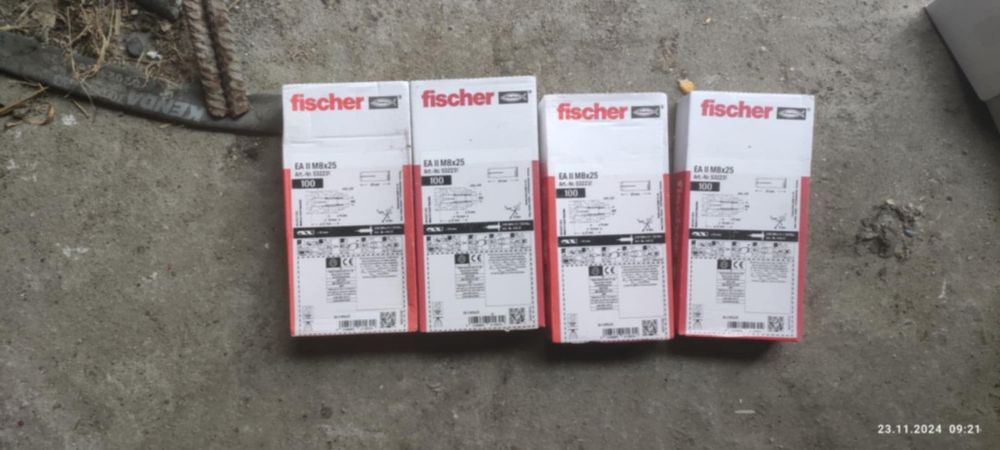 Kotwa wbijana Fischer EA II M8 x 25 100szt