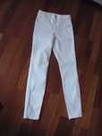 białe spodnie jeggings  - rozmiar 36