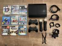 Playstation 3 com jogos e acessorios
