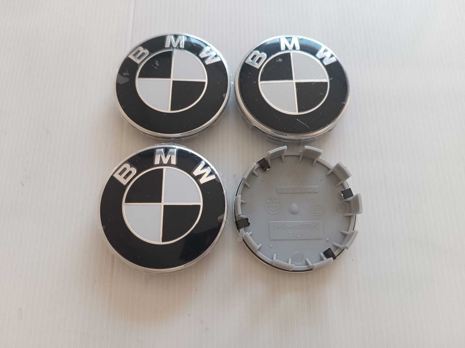 Centros/tampas de jante completos BMW com 56, 60, 65 e 68 mm