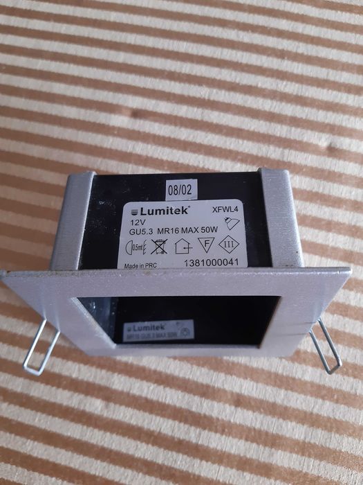 8 Aros/Projetor em Aço Cinzento