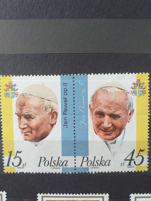 Znaczki  z papieżem