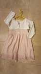 Sukienka H&M różowa koronkowa z bolerkiem 110 cm 116 cm