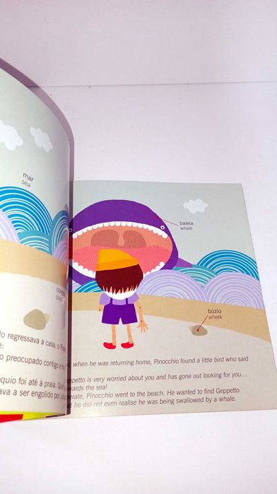 Aprende Inglês com... Cinderela/ Pinóquio - Bilingue