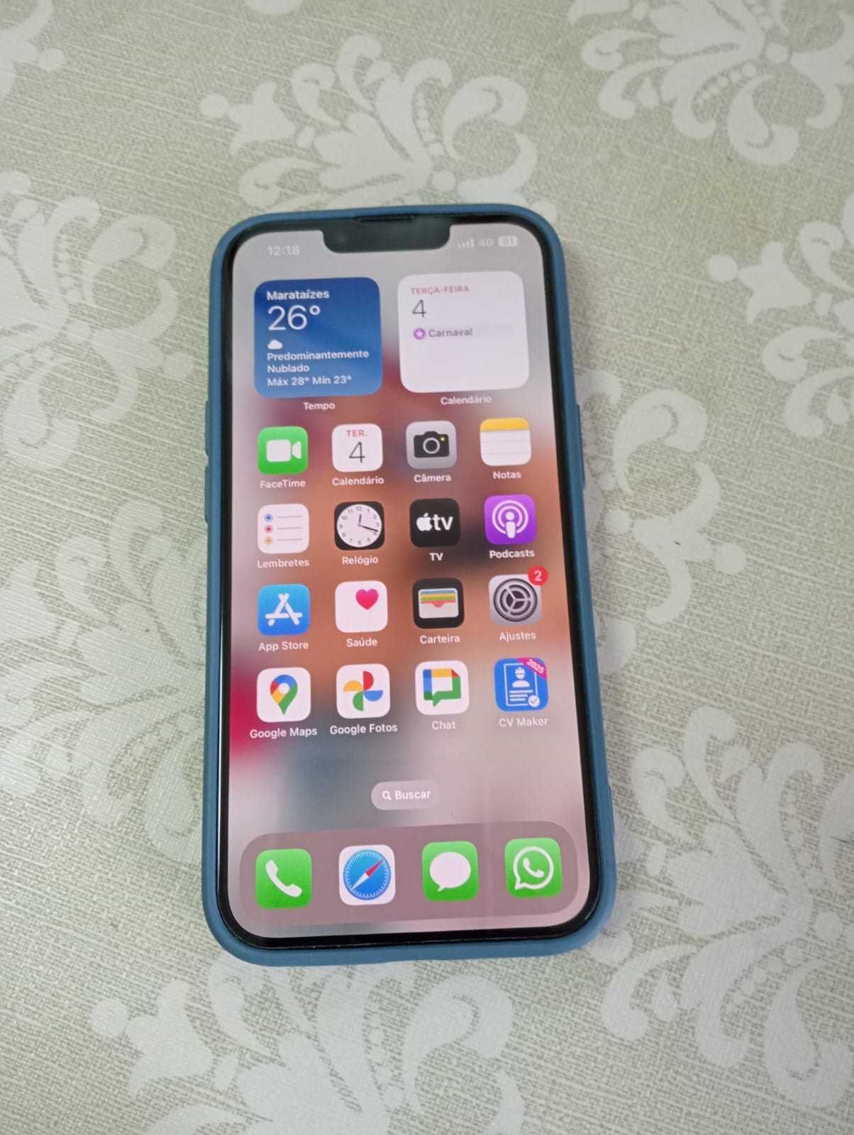 Vendo um aphone 14 com garantia 3 meses uso