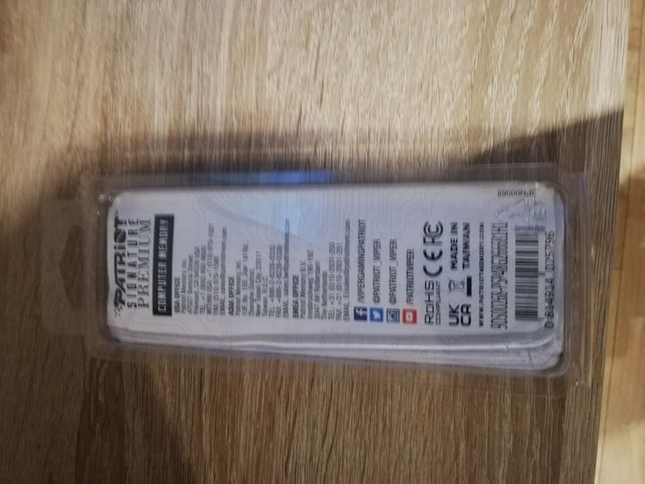 Patriot 8gb ram 266Mhz