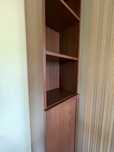 2 eleganckie regały z ciemnego drewna (IKEA: Billy) - również osobno