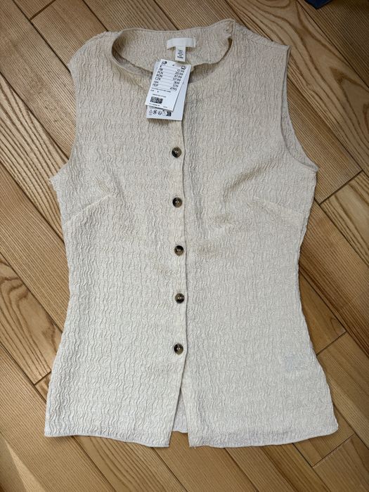 Блуза жіноча бежева від H/M нова розмір S.