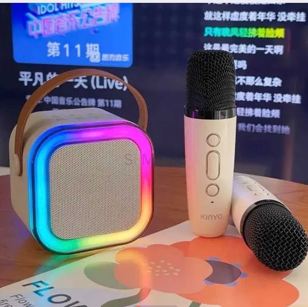Портативна Bluetooth-колонка для караоке з бездротовими мікрофонами