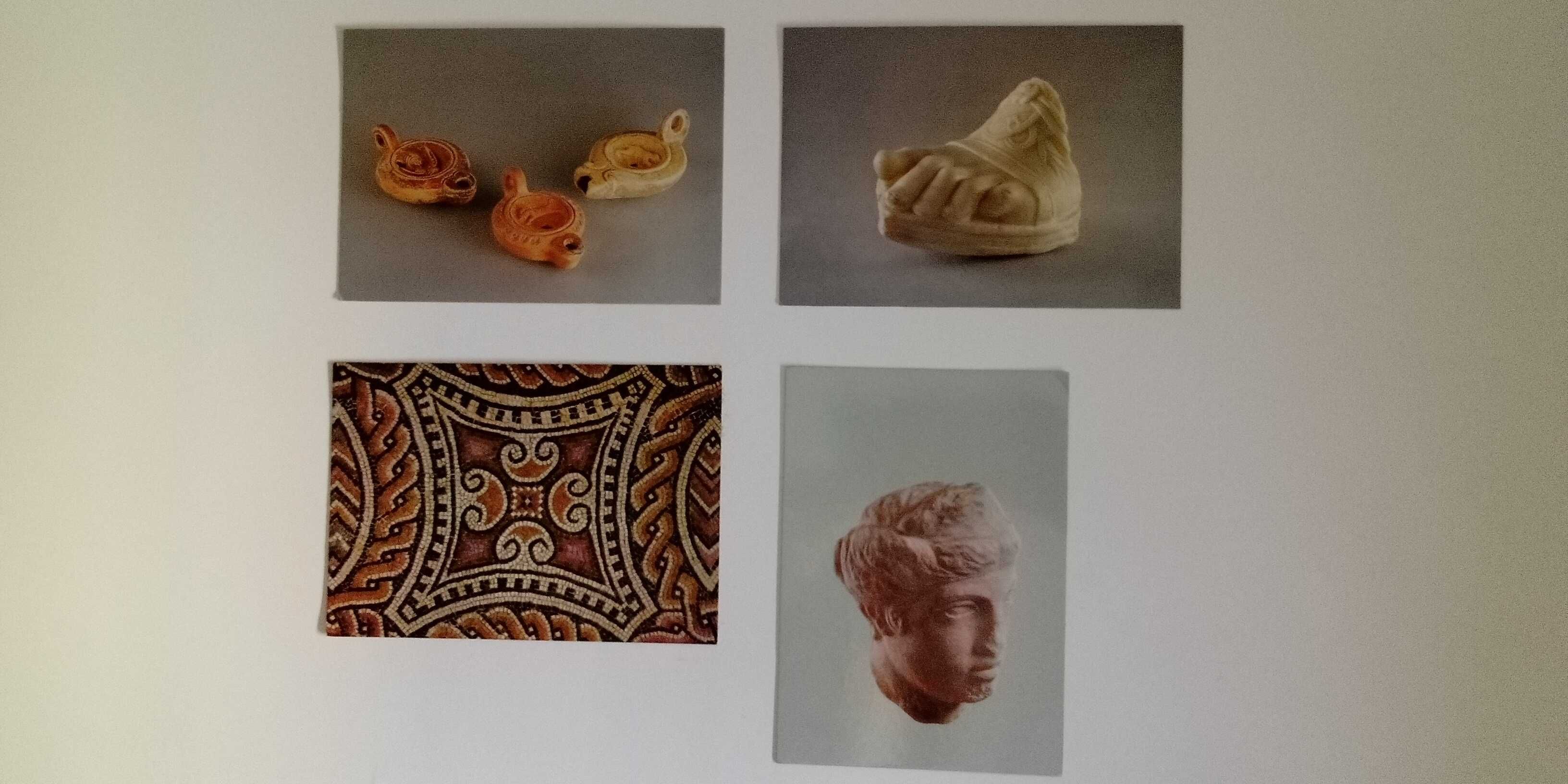 Postais artefactos romanos museu monográfico de Conímbriga anos '80