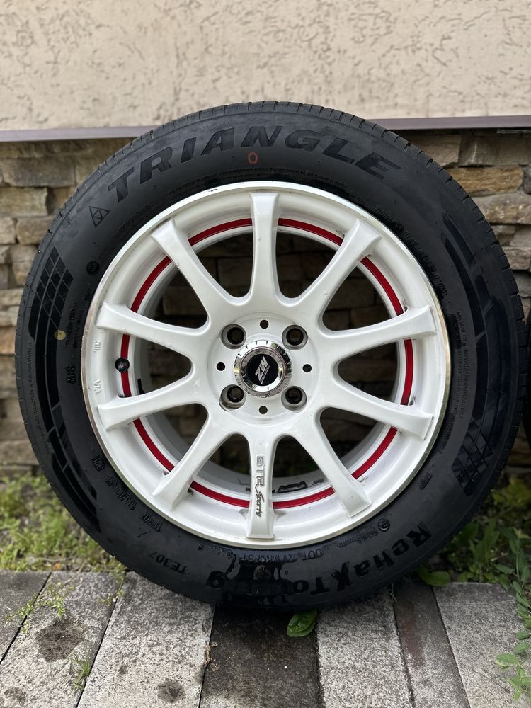 Диски ZW r14 4х98 в комплекте с летней резиной Triangle