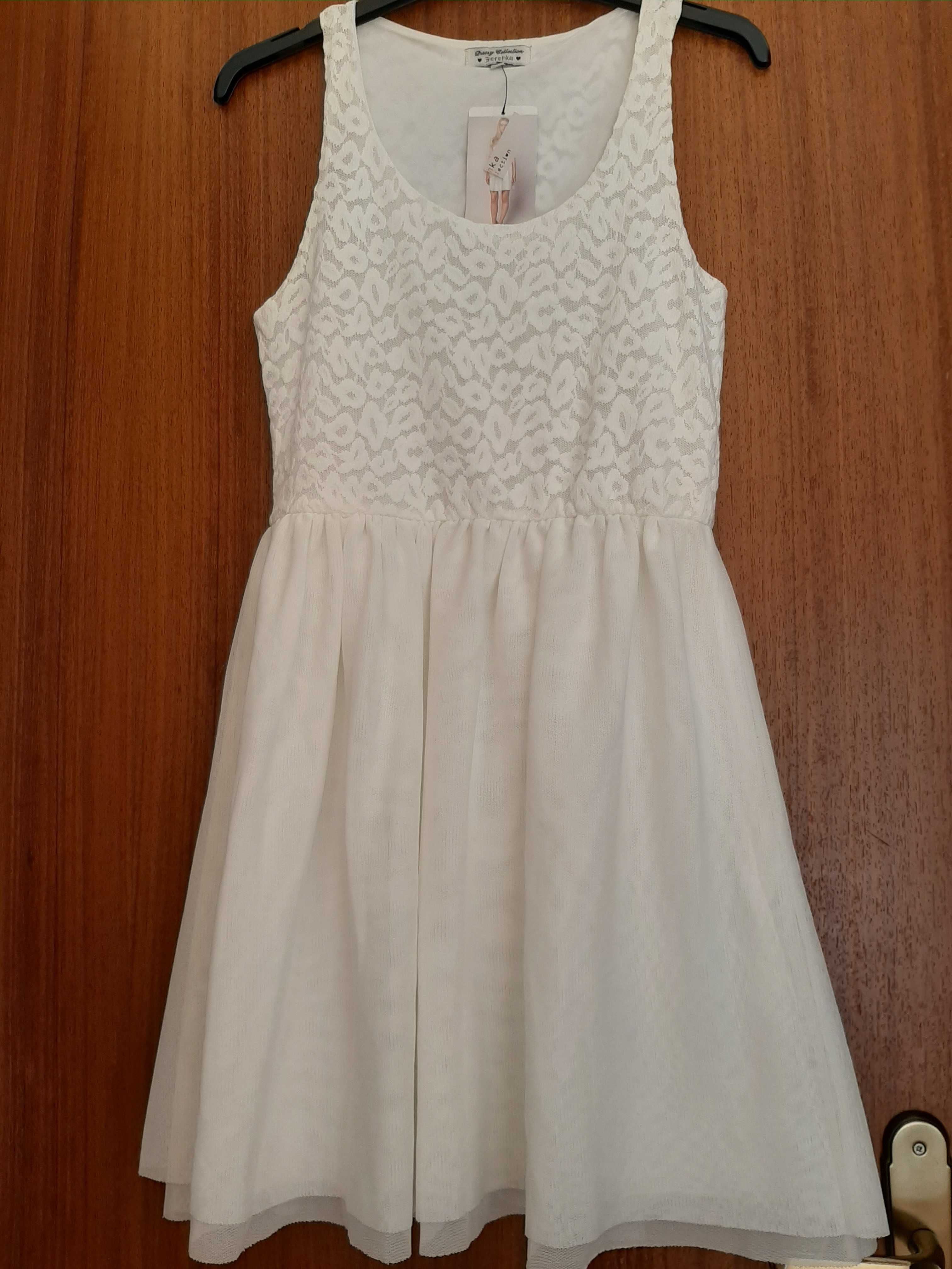 Vestido Novo Branco Tamanho M