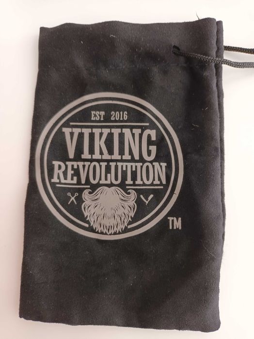 Pente de barba, tesoura, bolsa e autocolante Viking Revolution