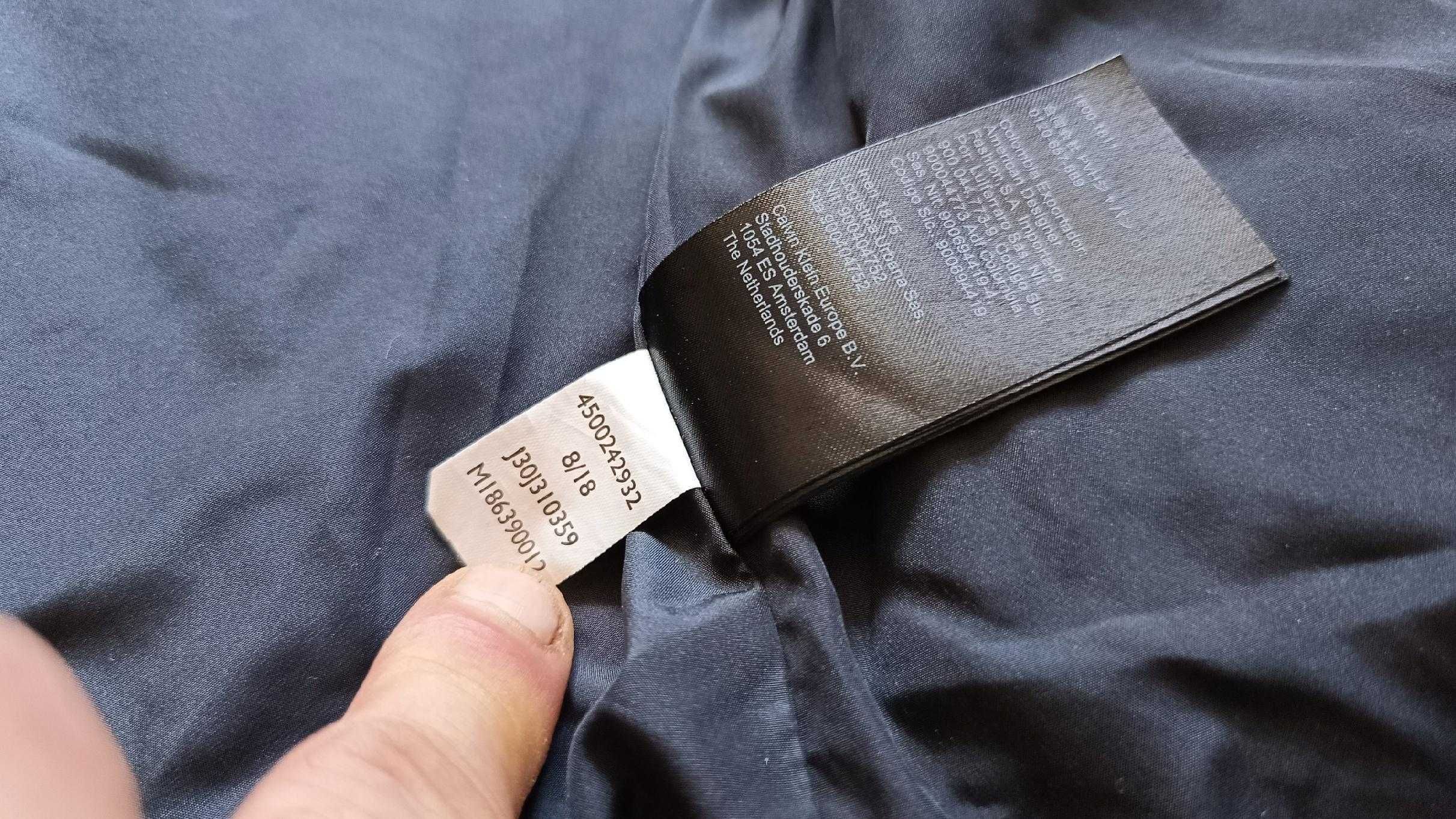 Męska kurtka przejściowa CALVIN KLEIN JEANS r.S pikowana stan b.dobry
