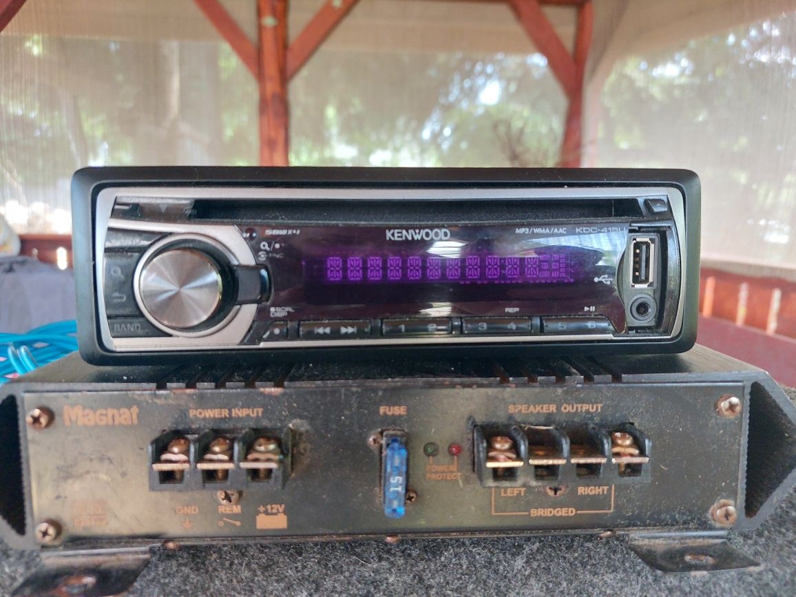 Zestaw audio do auta Radio wzmacniacz tuba
