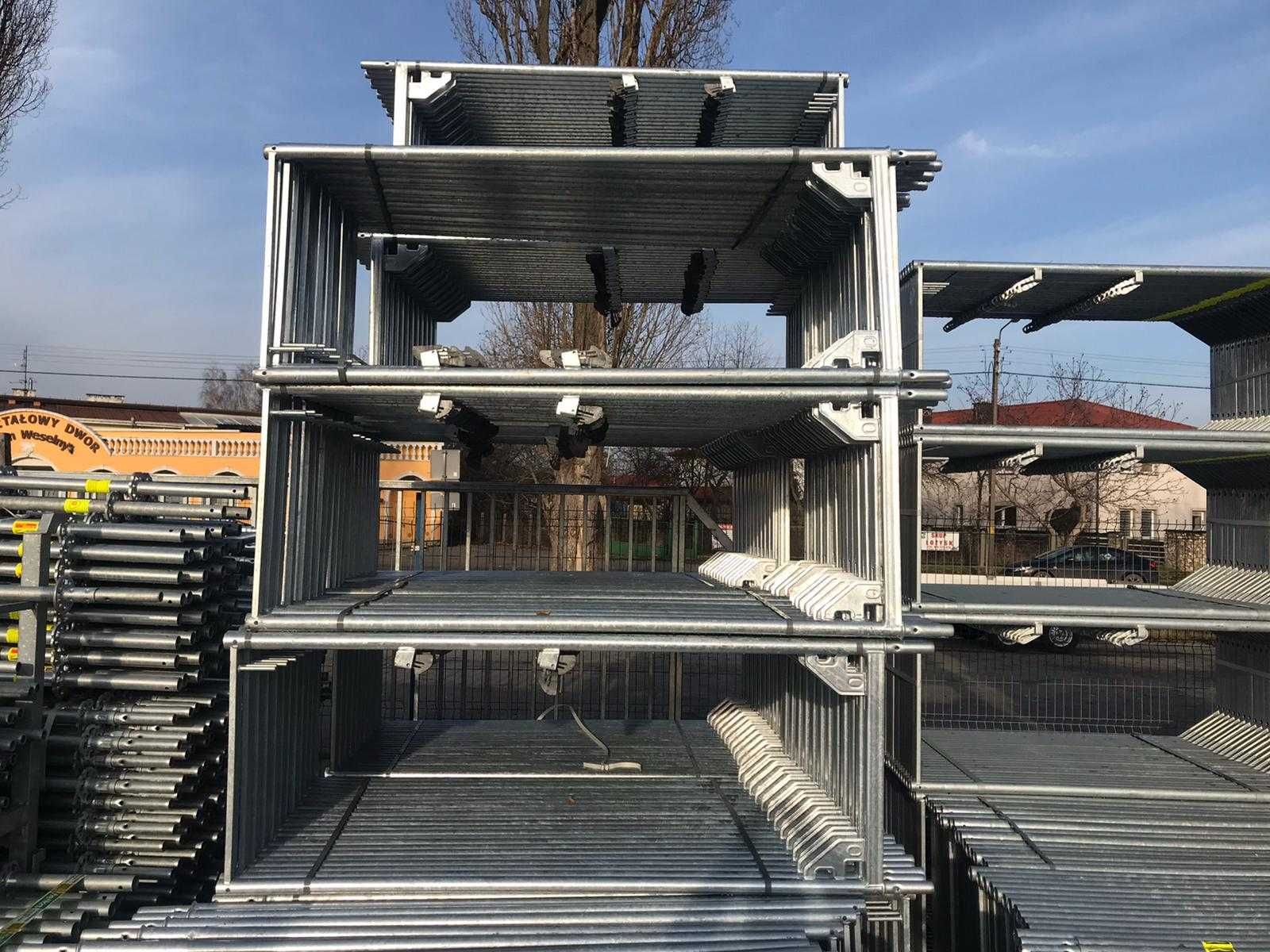 Elewacyjne rusztowanie fasadowe ~ 129m2 ~ system BAUMANN, na zaczepy