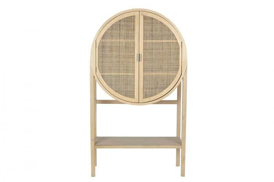 Komoda rattanowa boho Scandi, boho, szafka, na nóżkach