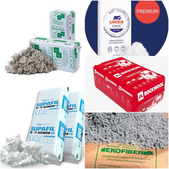 Zimne poddasze Celuloza Wełna mineralna. Docieplenia Czyste Powietrze