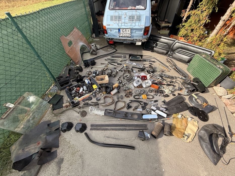 Części Fiat 126p ST FL EL wnętrze fotele szyby aparaty zapłonowe