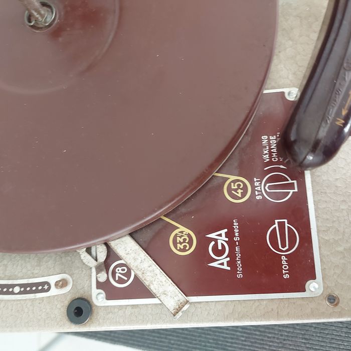 Prato antigo stereo  com agulha