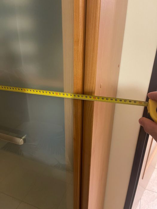 Witryna z solidnej płyty z matowym szkłem (do negocjacji)