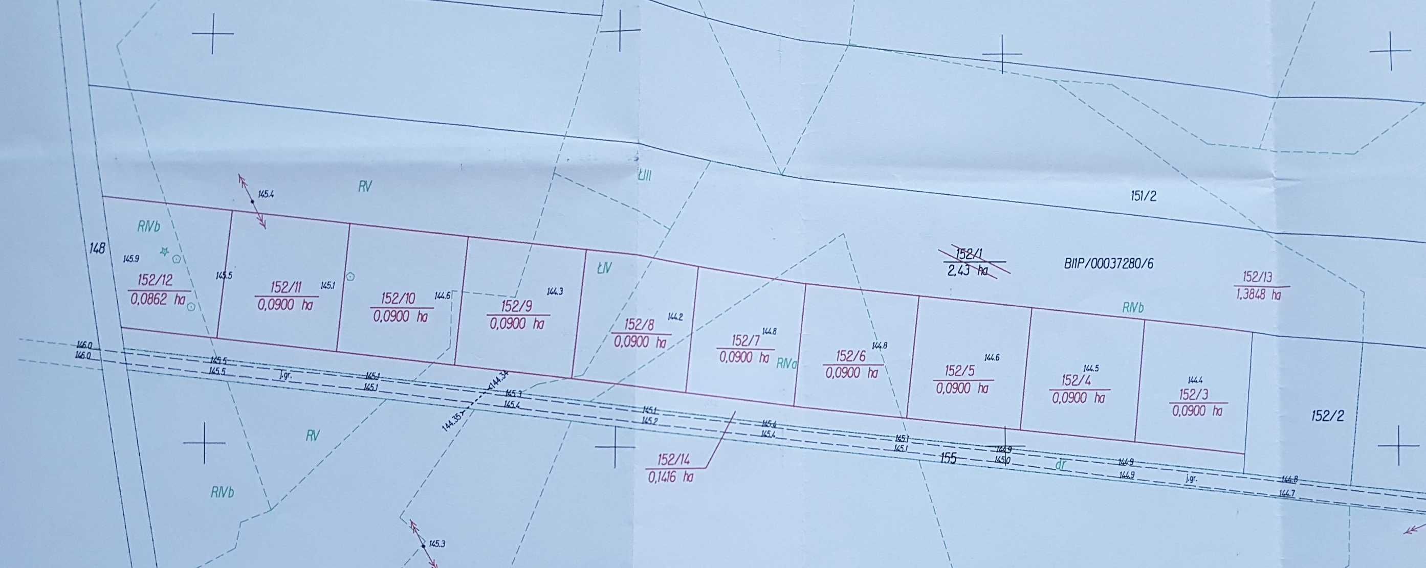 Działka budowlana 900 m2, wieś Rajki, na skraju wsi.