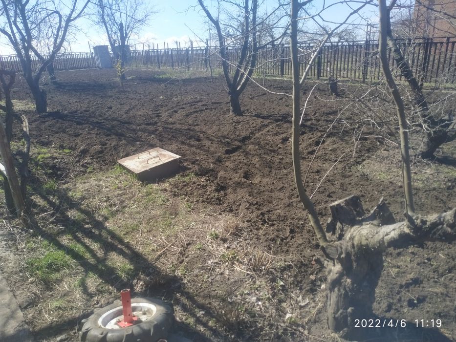 Культивация земли , вспашка, уборка участка , территории, спил деревье