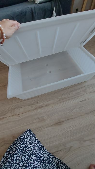 Pojemnik Ikea na ubrania, pościel, duży, plastikowy