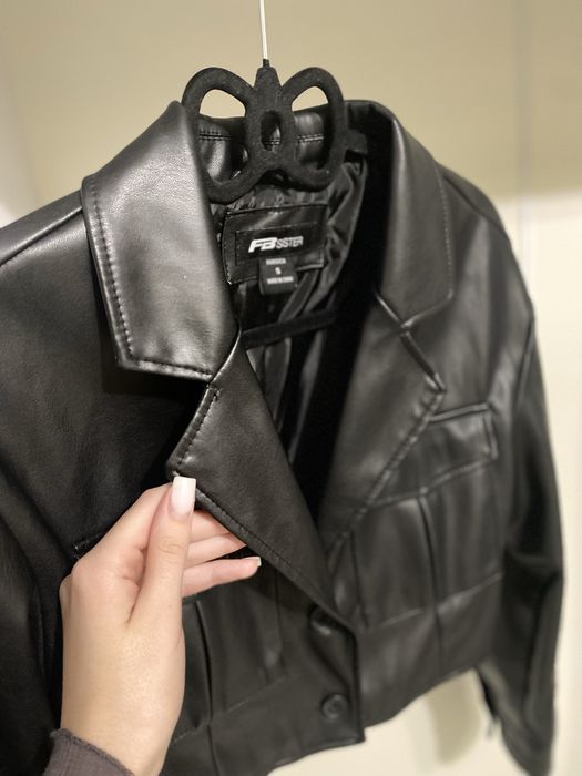 Укорочений шкіряний піджак NewYorker