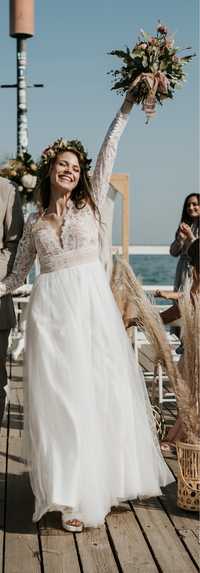 Suknia ślubna Elizabeth Passion- boho, rustykalna