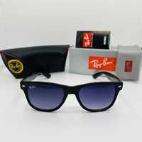 Солнцезащитные очки Ray Ban Wayfarer 2140 Glossy Black|Purple Grade
