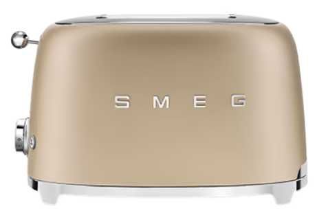 Тостер SMEG TSF01CHMEU матовий шампань смег TSF01