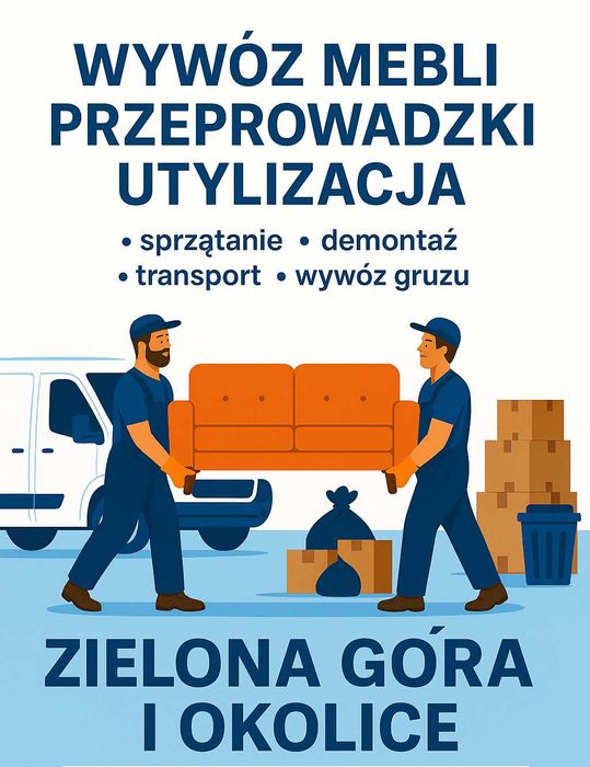 Opróżnianie mieszkań - przeprowadzki - demontaż - transport