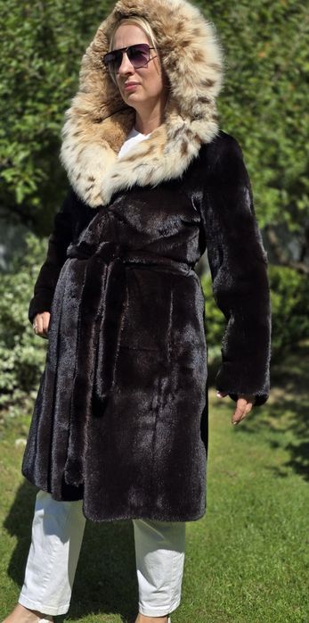 Alessandro Bosso Норкова шуба, норка Blackglama 105 см