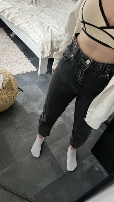 Джинси сірі Bershka