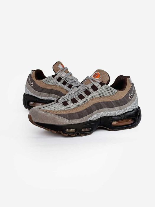 Чоловічі кросівки Nike Air max 95 сірий з коричневим NK726-N ХІТОВІ