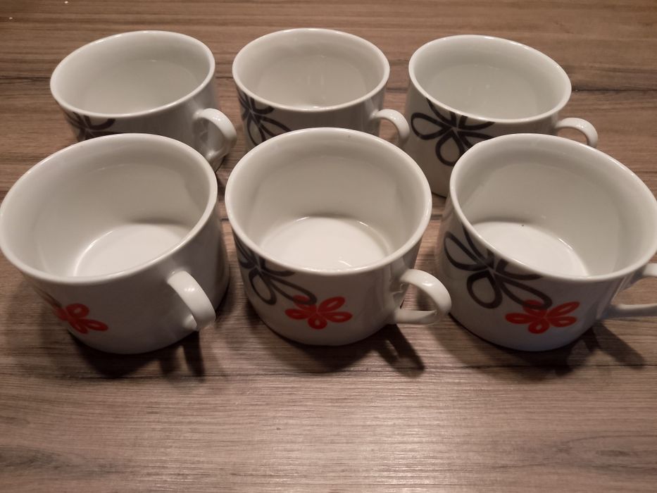 Kubki filiżanki do kawy 6 szt