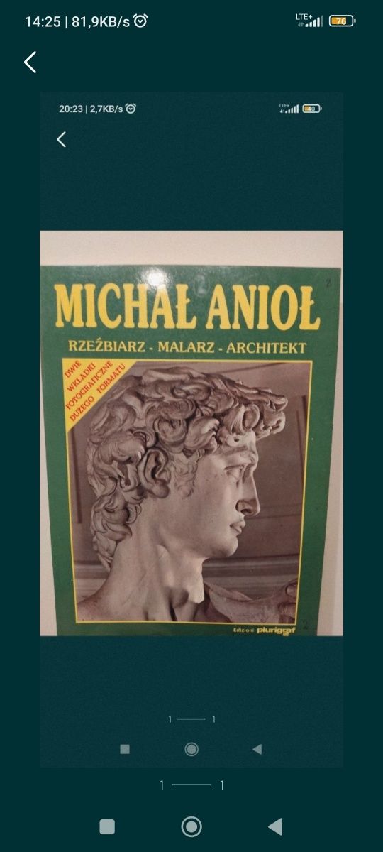 Michał Anioł rzeźbiarz architekt malarz album
