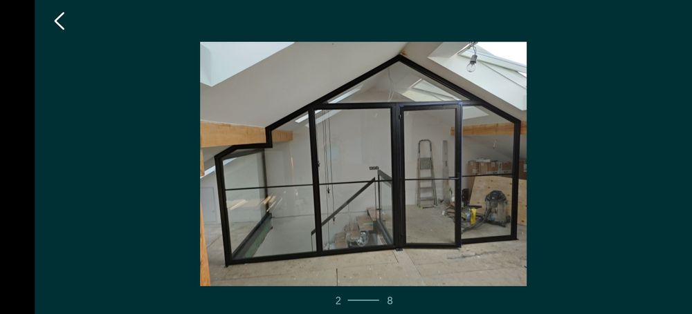 Ścianki loftowe metal + szkło na wymiar